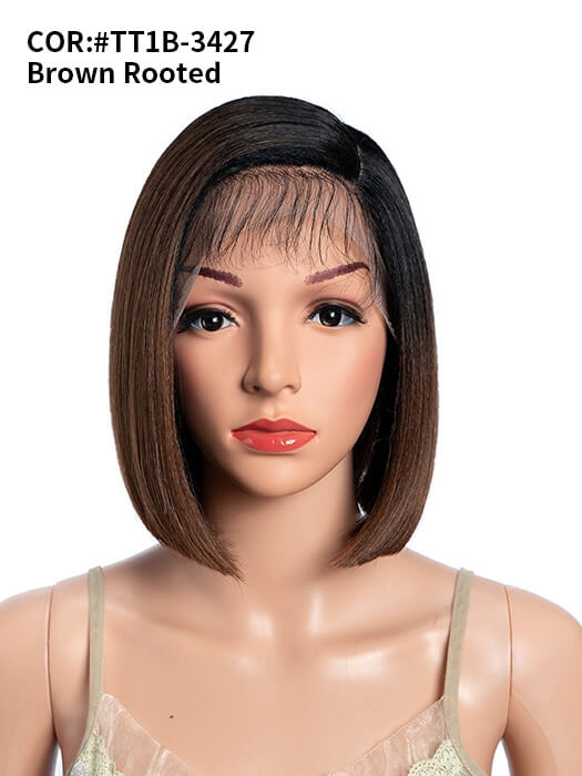 Medium Straight Bob Wigs Lace Frontal Synthetic Wigs By imwigs®