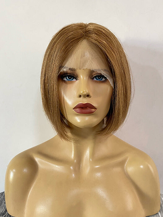 Emily Middle Length Straight Ginger Blonde Lace Front Human Hair Wigs By imwigs®