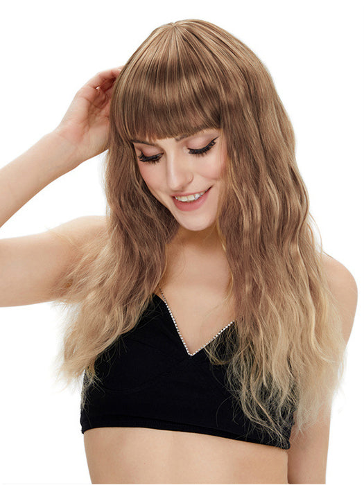 Alina Ombre Long Beach Wavy Synthetic Wigs By imwigs®