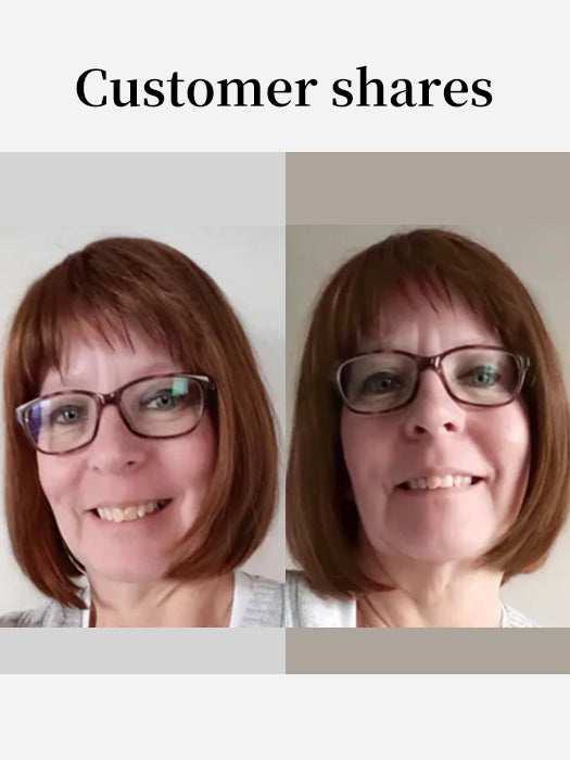 Short Bob Straight Brown Human Hair Wigs By imwigs®