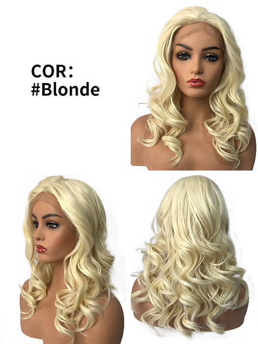 Kelly Long Wavy Synthetic Lace Front Wig By imwigs®