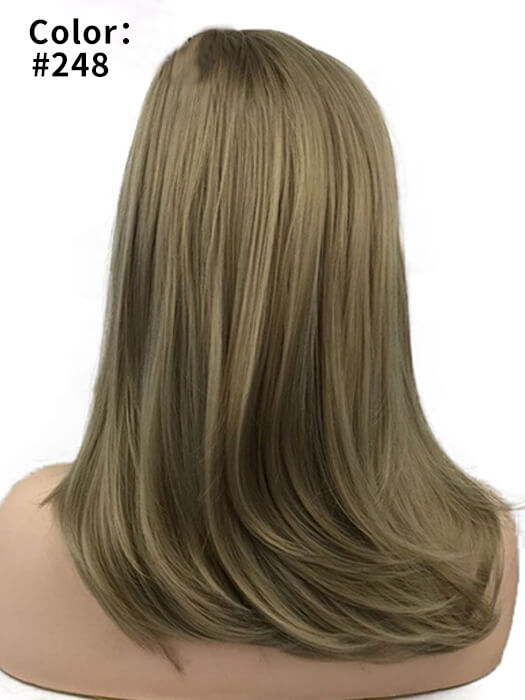 Medium Straight Layered Side Part Synthetic Wigs By imwigs®