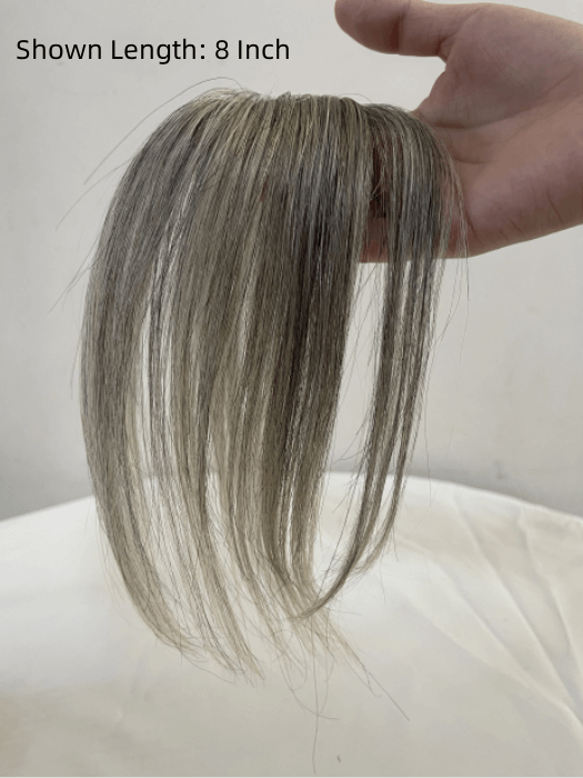Granny Gray Straight Human Hair Toppers By imwigs®