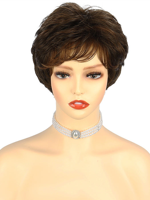 Short Spiky Natural Synthetic Wigs With Layers By imwigs®