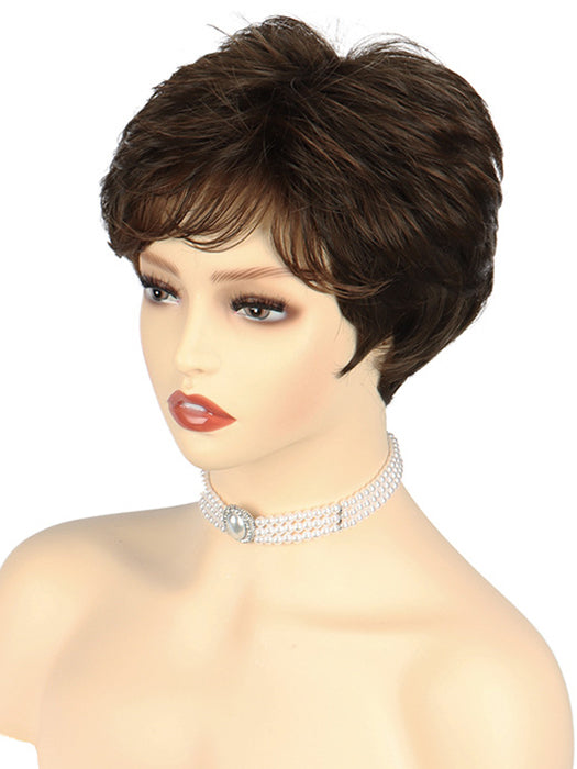 Short Spiky Natural Synthetic Wigs With Layers By imwigs®