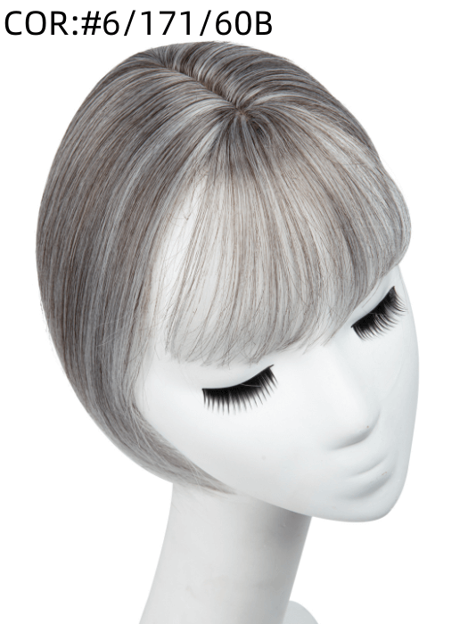 Short Heat-stylable Straight Synthetic Toppers With Bangs By imwigs®