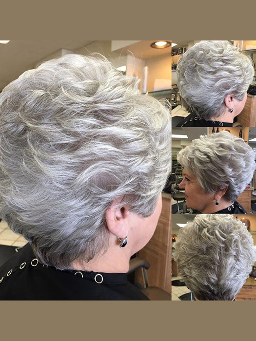 Short Culry Synthetic Wigs With Best Layers By imwigs®