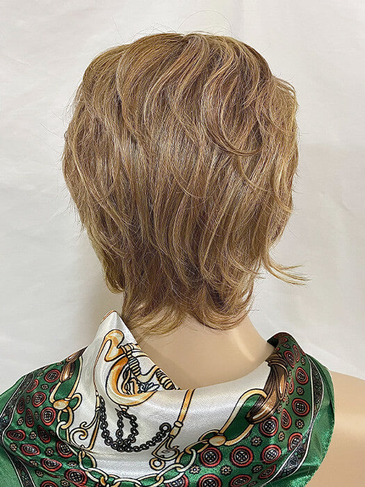 Clean Short Blonde layered Synthetic Wig (Mono Crown) By imwigs®