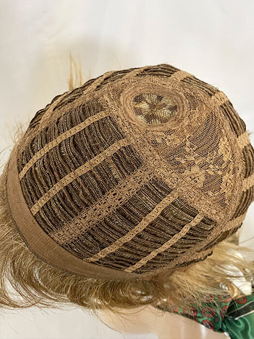 Clean Short Blonde layered Synthetic Wig (Mono Crown) By imwigs®