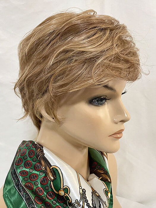 Clean Short Blonde layered Synthetic Wig (Mono Crown) By imwigs®