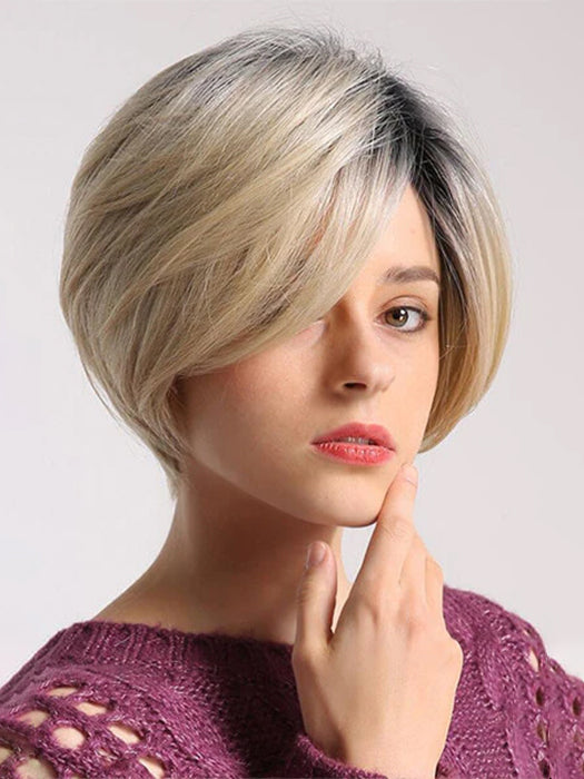 Short Blonde Wigs Bob Straight Human Hair Wigs By imwigs®