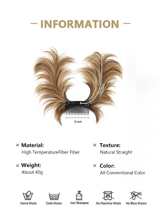 Cute Messy Short Layered Hair Bun Comb Clips By imwigs®