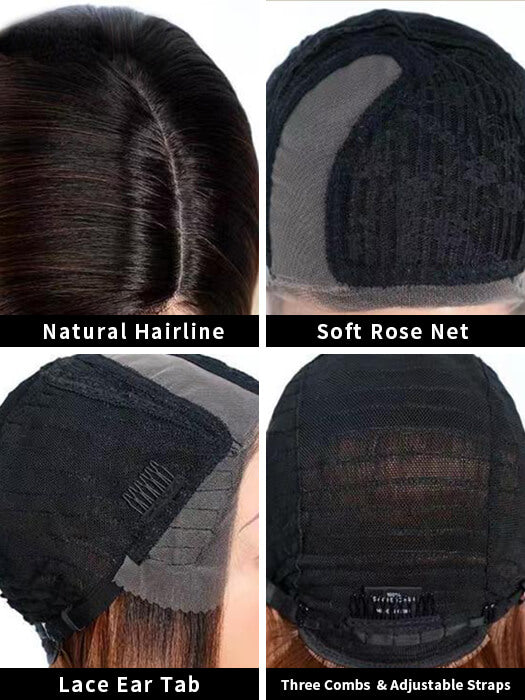 Medium Straight Bob Wigs Lace Frontal Synthetic Wigs By imwigs®