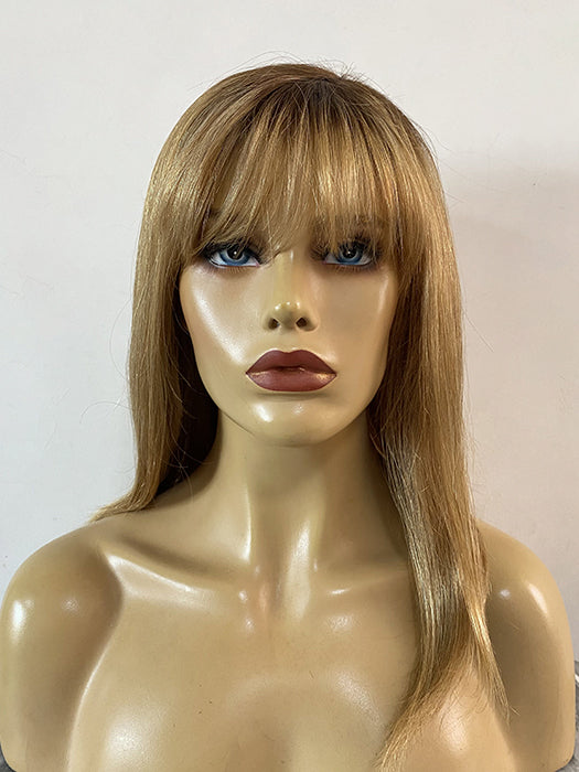 Softly Swept Bangs Straight Blonde Human Hair Wigs By imwigs®