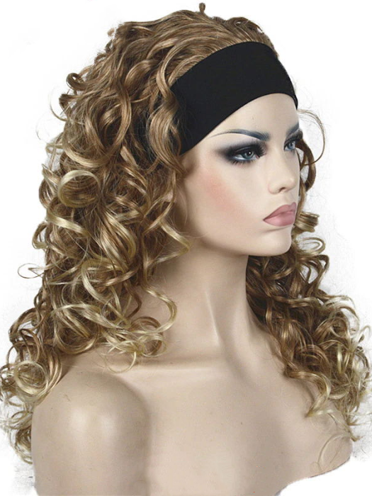 Embrace Long Curly Layered Headband Synthetic Wigs By imwigs®