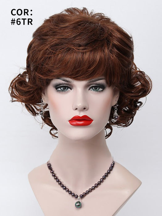 Chin Length Wavy Curly Wigs Synthetic Wigs By imwigs®