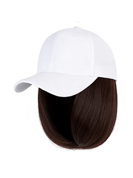 Baseball Hat Straight Bob Wig Cap By imwigs®