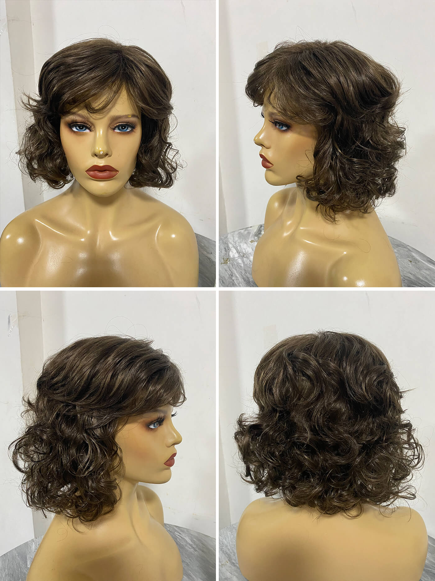 Olivia Bob Style Culry Wigs Synthetic Wigs By imwigs®