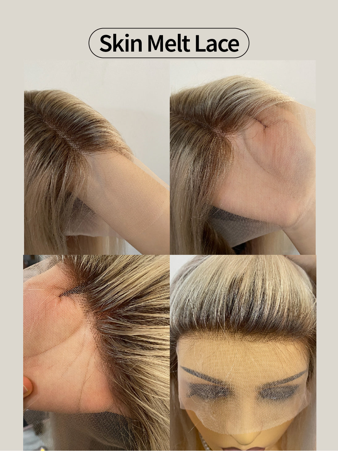 Straight Bob Lace Frontal Wigs 14 inch Blonde Human Hair Wigs By imwigs®