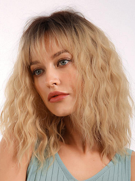 Silky Shoulder Length Straight Blonde Human Hair Wigs By imwigs®