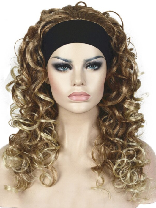 Embrace Long Curly Layered Headband Synthetic Wigs By imwigs®