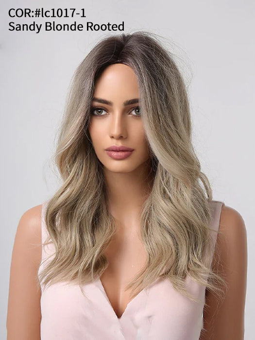 Chic Beach Wave Wigs Synthetic Wig With Roots By imwigs®