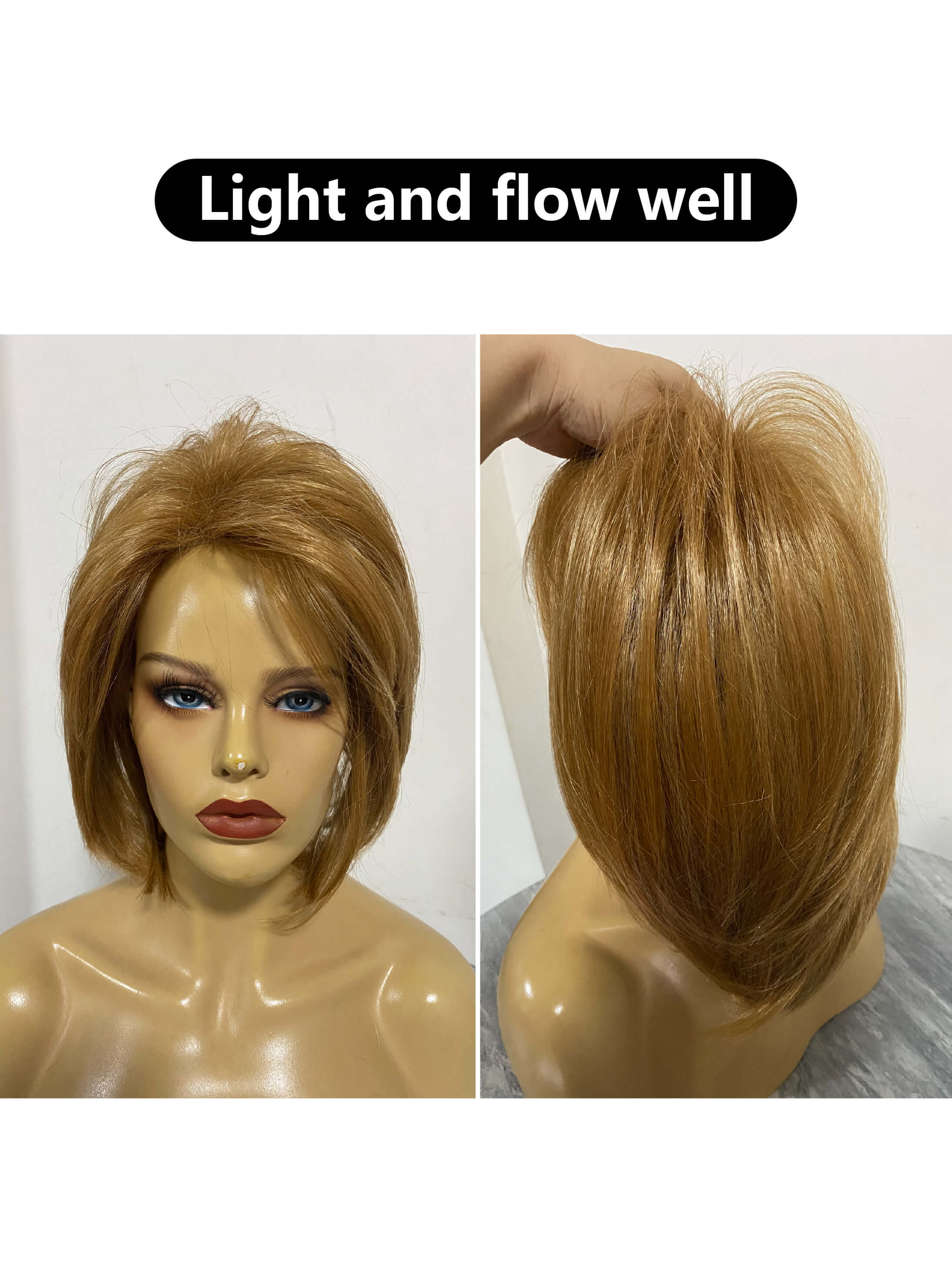 Invert Bob Straight Wigs Blonde Synthetic Wigs By imwigs®