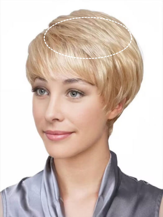 Short layered Synthetic Toppers By imwigs®