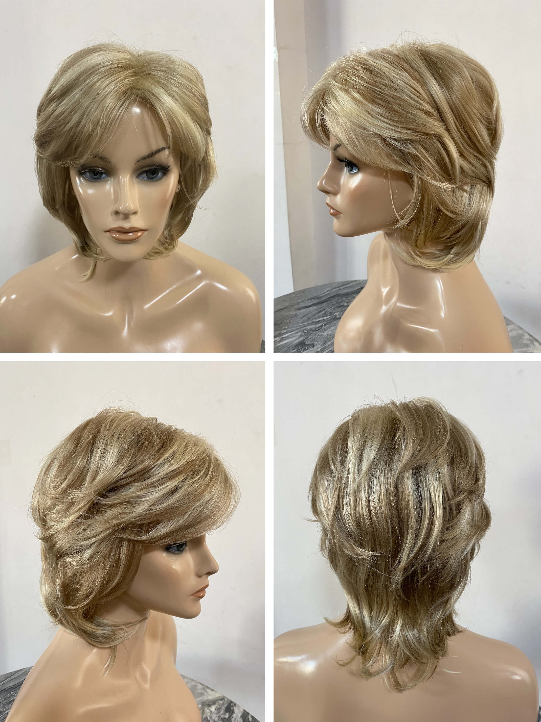 Shoulder Length Layered Synthetic Wigs With Bangs By imwigs®