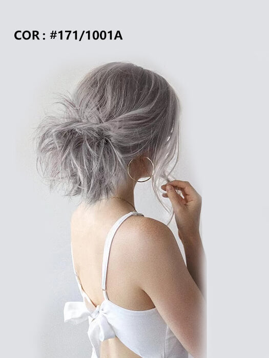 Cute Messy Short Layered Hair Bun Comb Clips By imwigs®