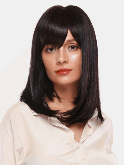 Medium Straight Bob Wigs With Bangs Human Hair Wigs By imwigs®