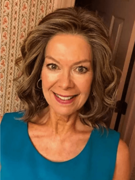 Short Bob Wavy Curly Brown Synthetic Wig(Mono Part) By imwigs®