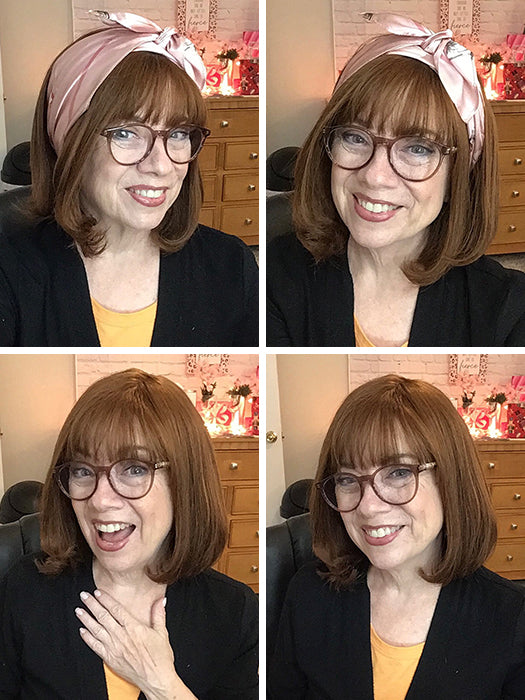 Short Bob Straight Brown Human Hair Wigs By imwigs®