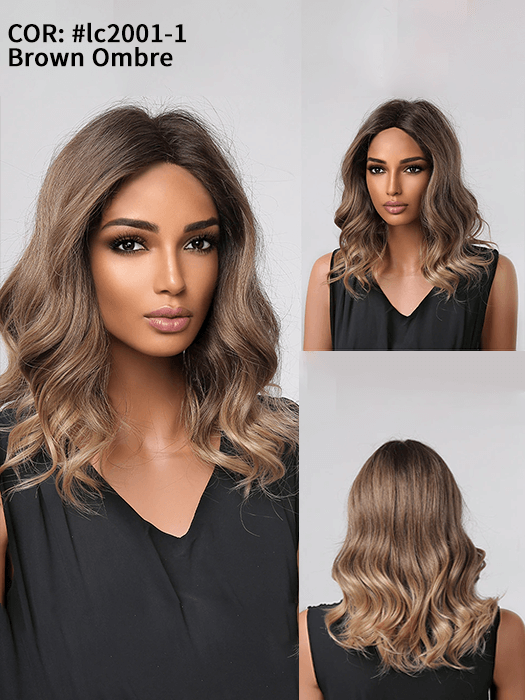 Chic Beach Wave Wigs Synthetic Wig With Roots By imwigs®