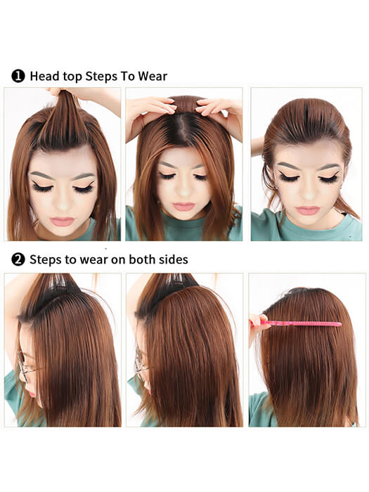 Synthetic Invisible Hair Pad Piece Hair Extension By imwigs®