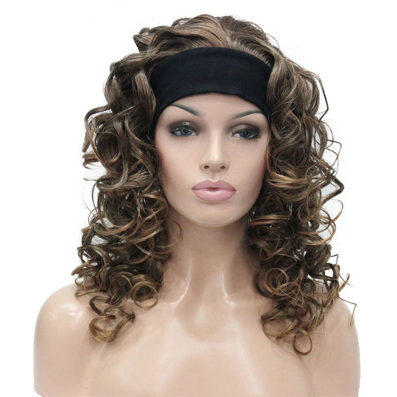 Embrace Long Curly Layered Headband Synthetic Wigs By imwigs®