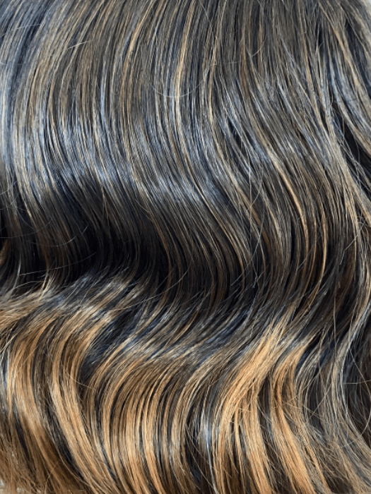 Short Length (12 Inch) Curly Bob Mixed Brown Synthetic Wig By imwigs®
