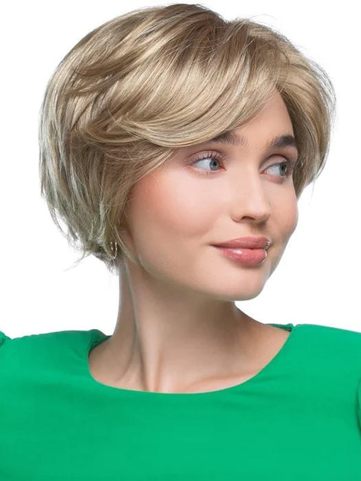Trendy Short Straight Blonde Synthetic Wig By imwigs®