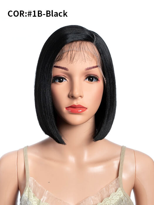 Medium Straight Bob Wigs Lace Frontal Synthetic Wigs By imwigs®