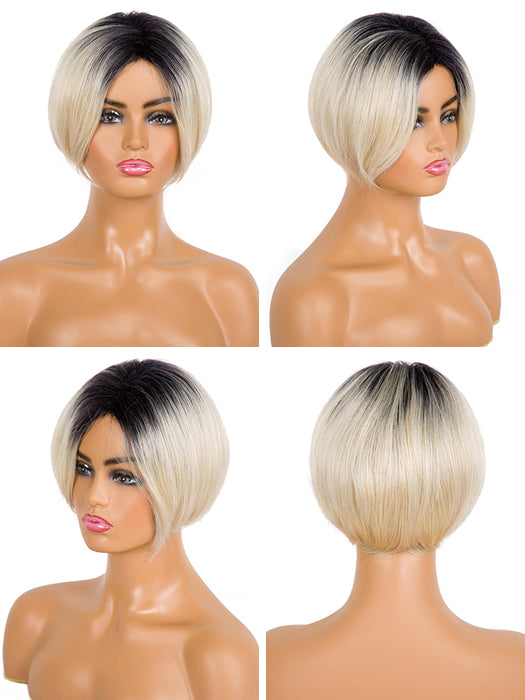 Short Blonde Wigs Bob Straight Human Hair Wigs By imwigs®