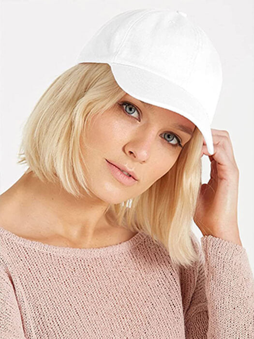 Baseball Hat Straight Bob Wig Cap By imwigs®