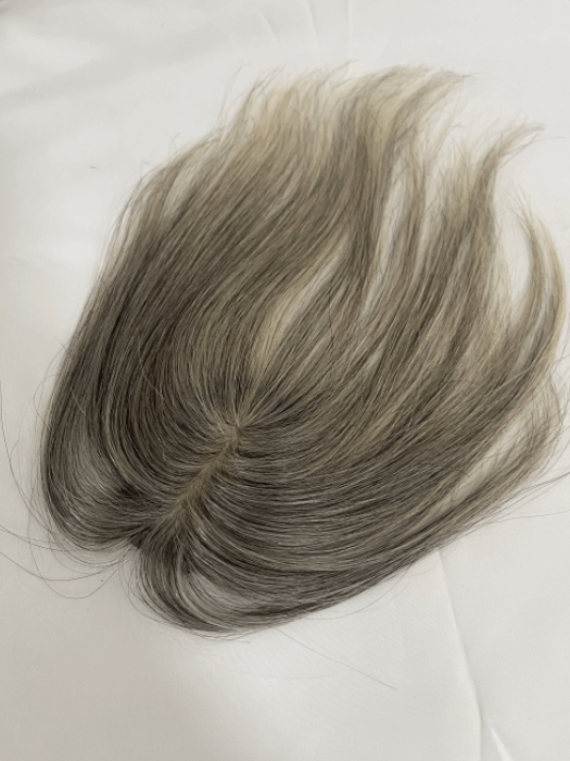 Granny Gray Straight Human Hair Toppers By imwigs®