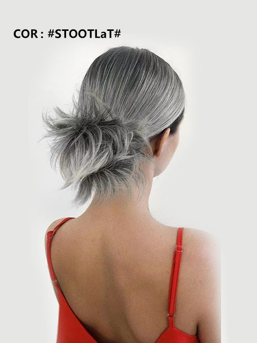 Cute Messy Short Layered Hair Bun Comb Clips By imwigs®