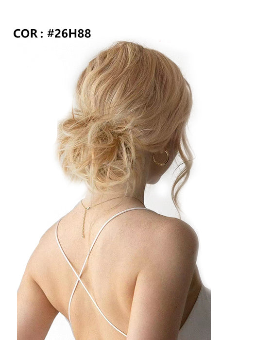 Cute Messy Short Layered Hair Bun Comb Clips By imwigs®