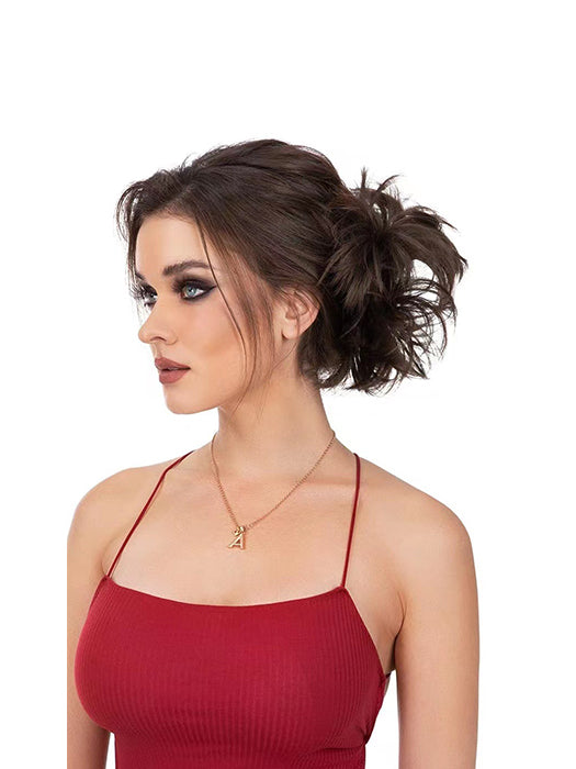 Cute Messy Short Layered Hair Bun Comb Clips By imwigs®