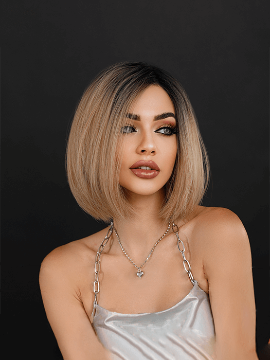 Chic Bob Straight Wigs Lace Frontal Synthetic Wigs By imwigs®