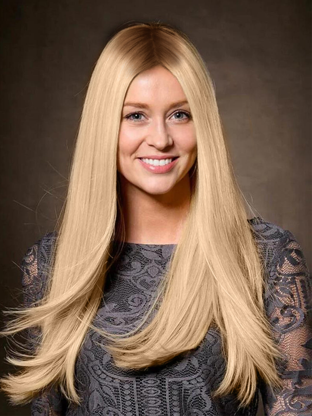 Sleek Long Straight Lace Front Synthetic Wigs By imwigs®