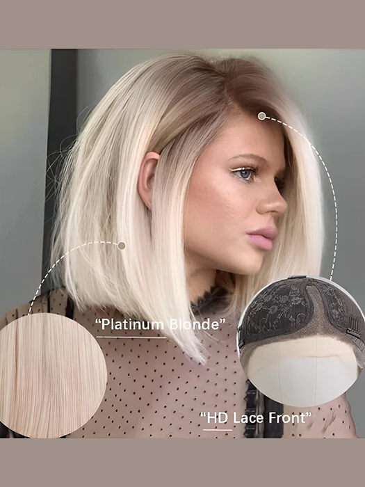 Ombre Bob Blonde Wigs For Women Human Hair Wigs Lace Part Wigs By imwigs®