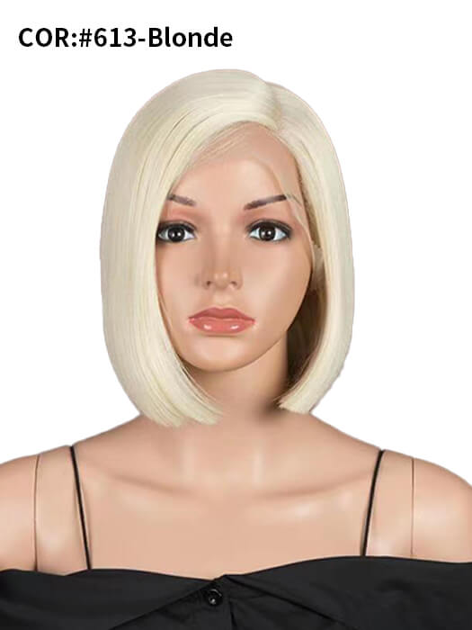 Medium Straight Bob Wigs Lace Frontal Synthetic Wigs By imwigs®