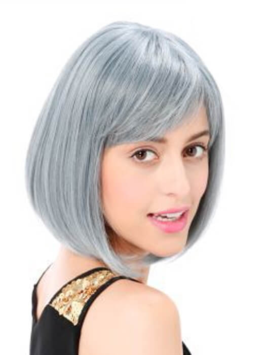 Nell Straight Medium Bob Wigs With Bangs Synthetic Wigs By imwigs®